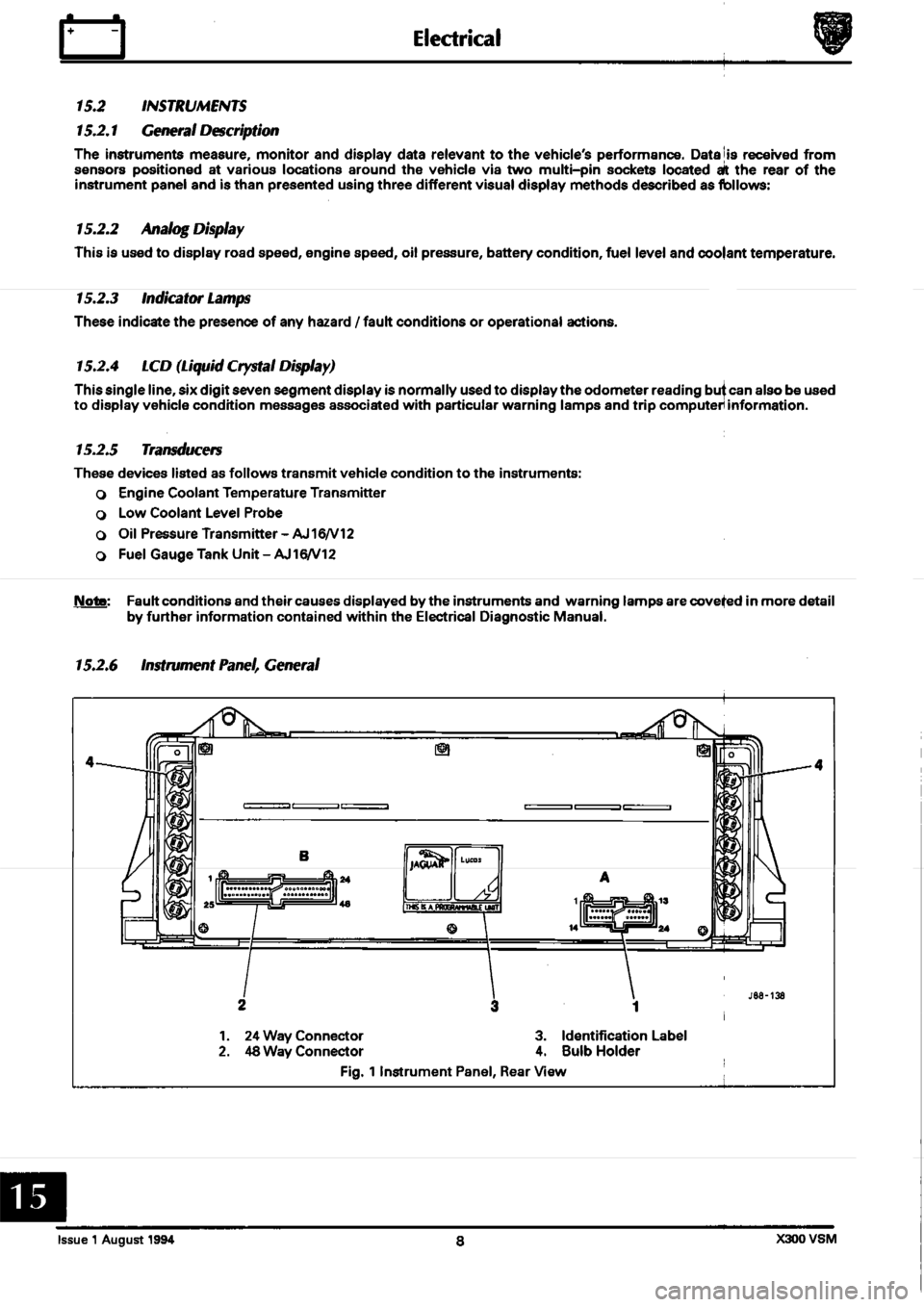 JAGUAR XJ6 1994 2.G Workshop Manual Second Edition 