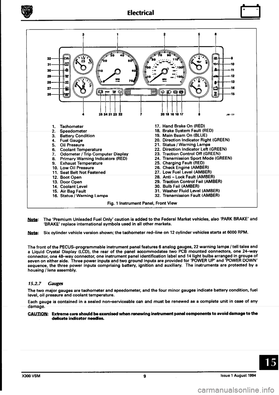 JAGUAR XJ6 1994 2.G Workshop Manual Second Edition 