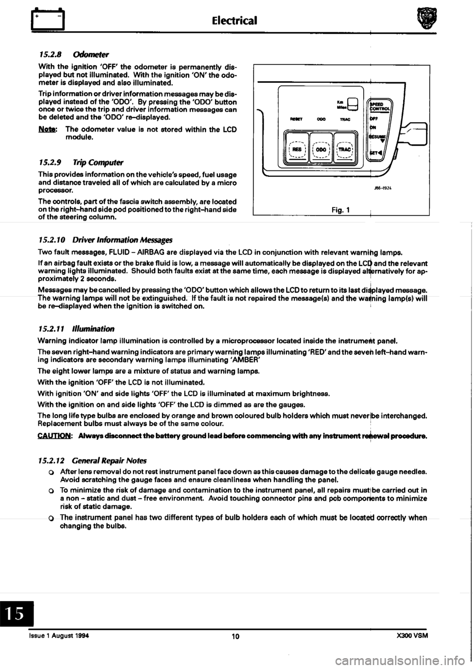 JAGUAR XJ6 1994 2.G Workshop Manual Second Edition 
