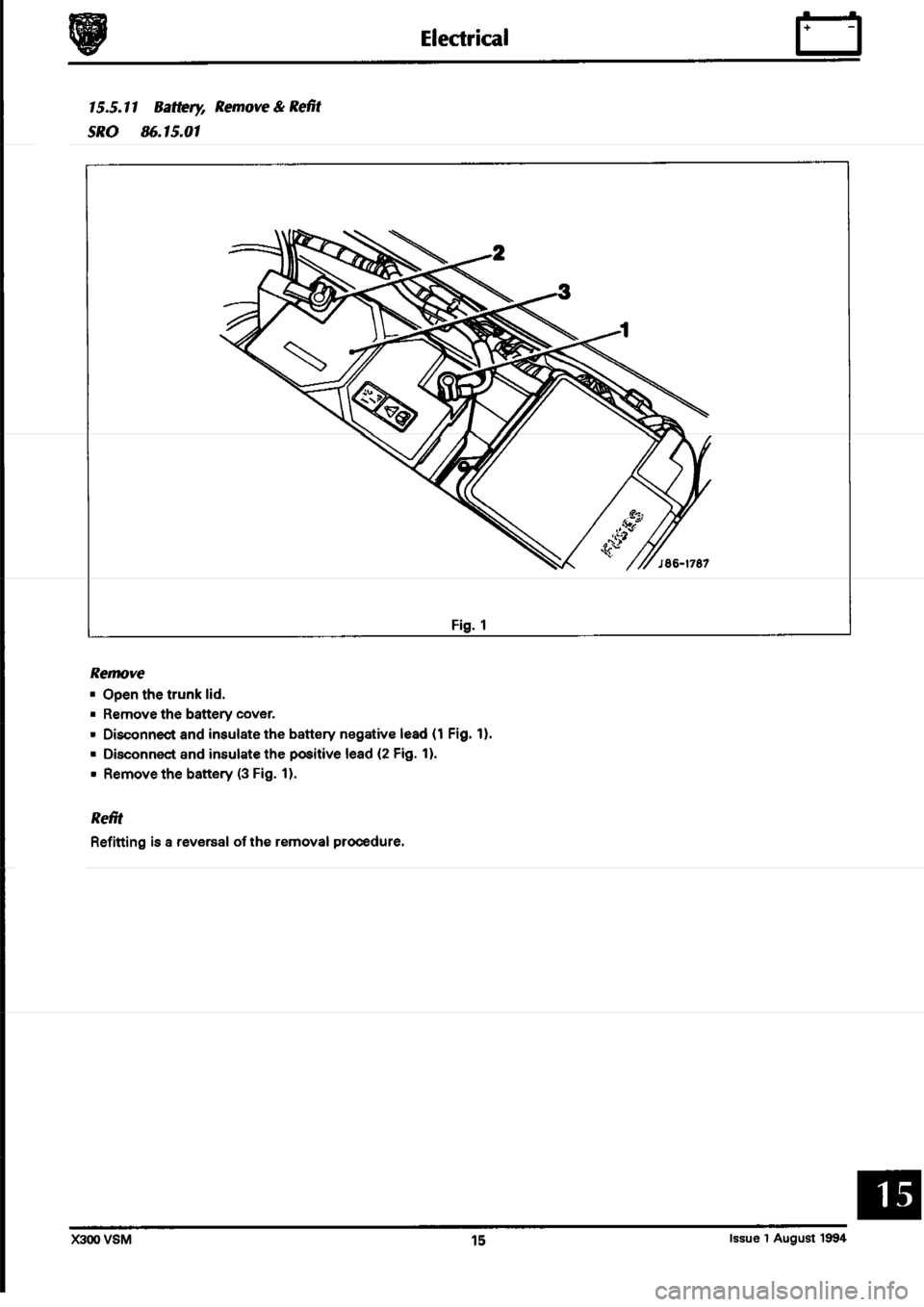 JAGUAR XJ6 1994 2.G Workshop Manual Second Edition 