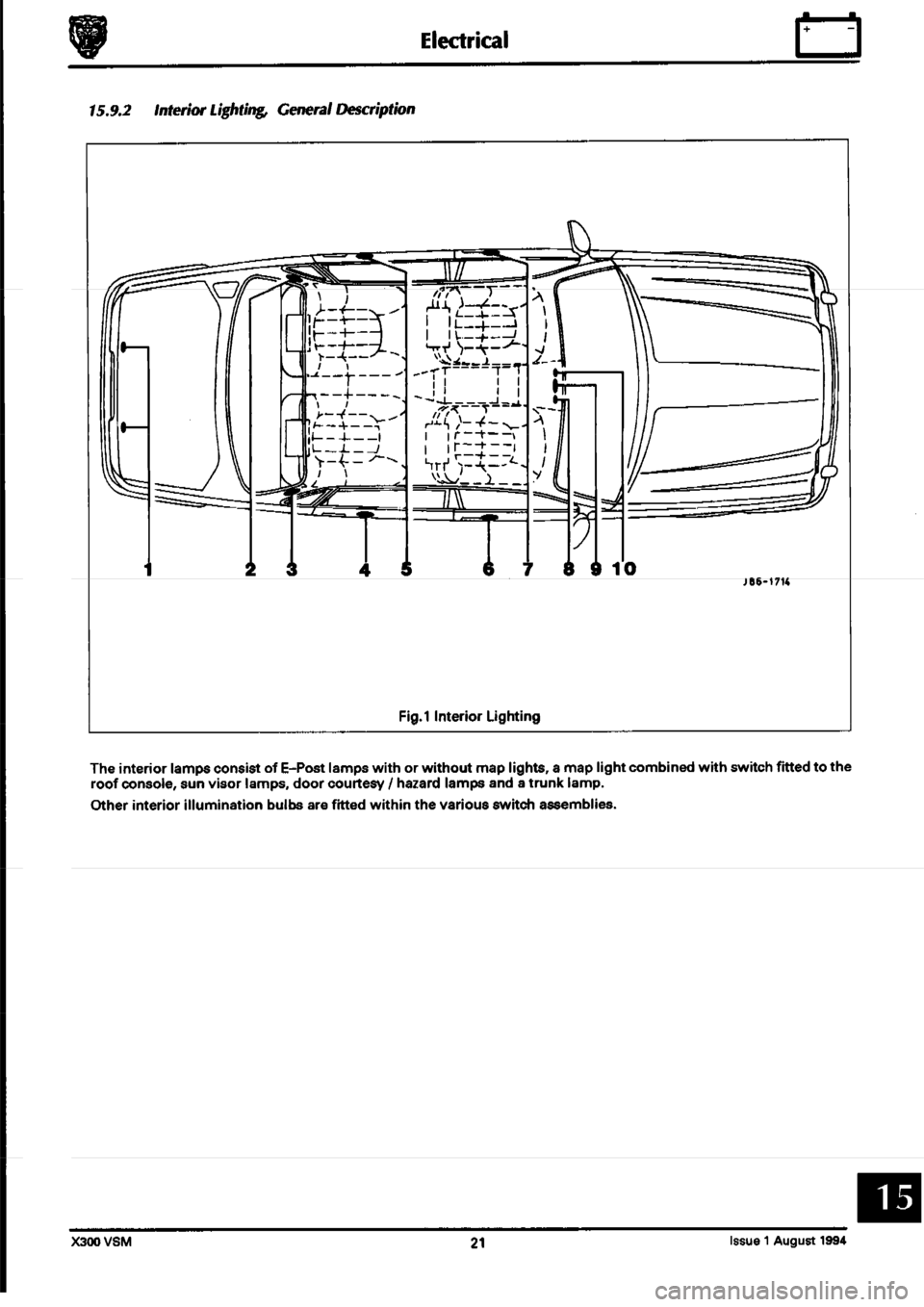 JAGUAR XJ6 1994 2.G Workshop Manual Second Edition 