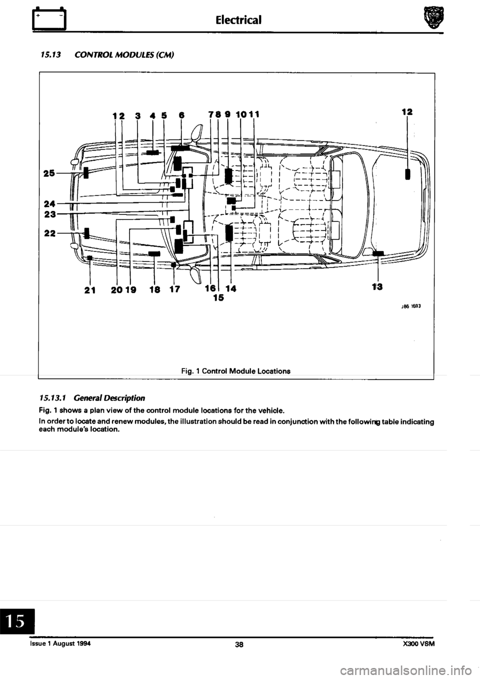 JAGUAR XJ6 1994 2.G Workshop Manual Second Edition 