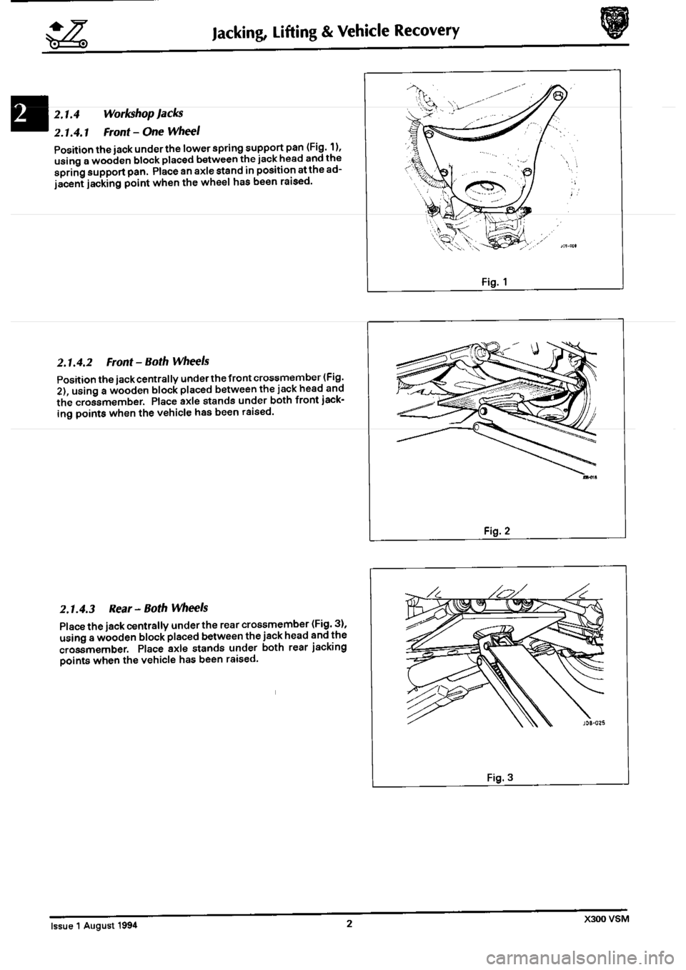 JAGUAR XJ6 1994 2.G Workshop Manual Second Edition 