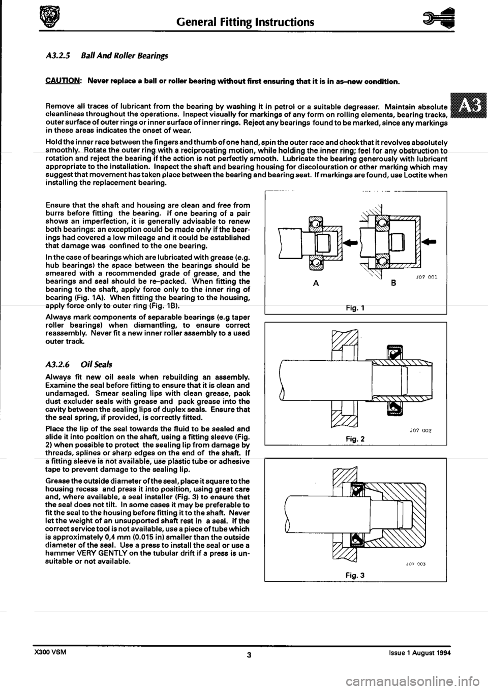 JAGUAR XJ6 1994 2.G Workshop Manual Second Edition 