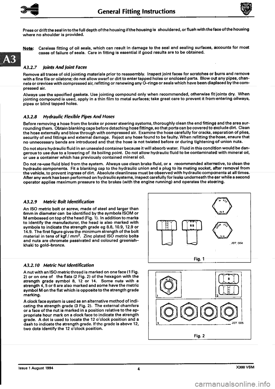 JAGUAR XJ6 1994 2.G Workshop Manual Second Edition 