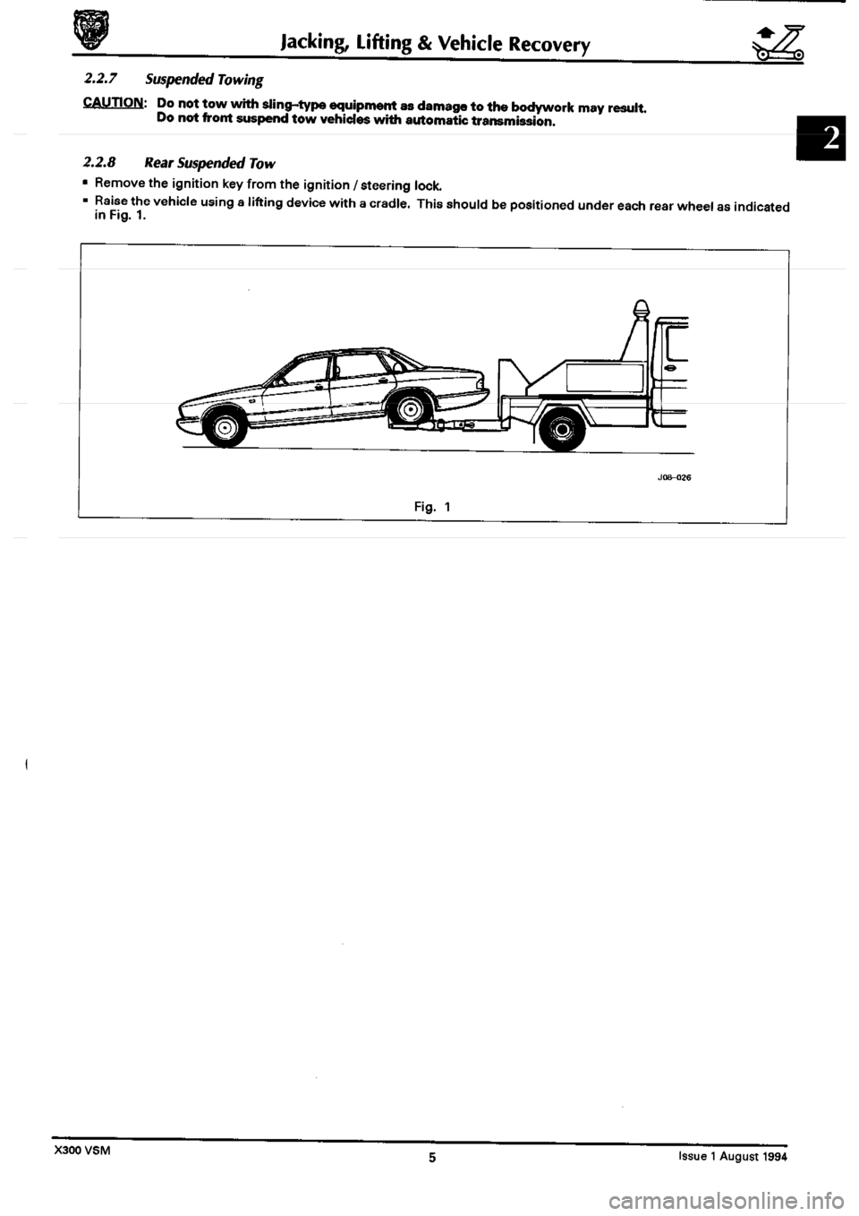 JAGUAR XJ6 1994 2.G Workshop Manual Second Edition 
