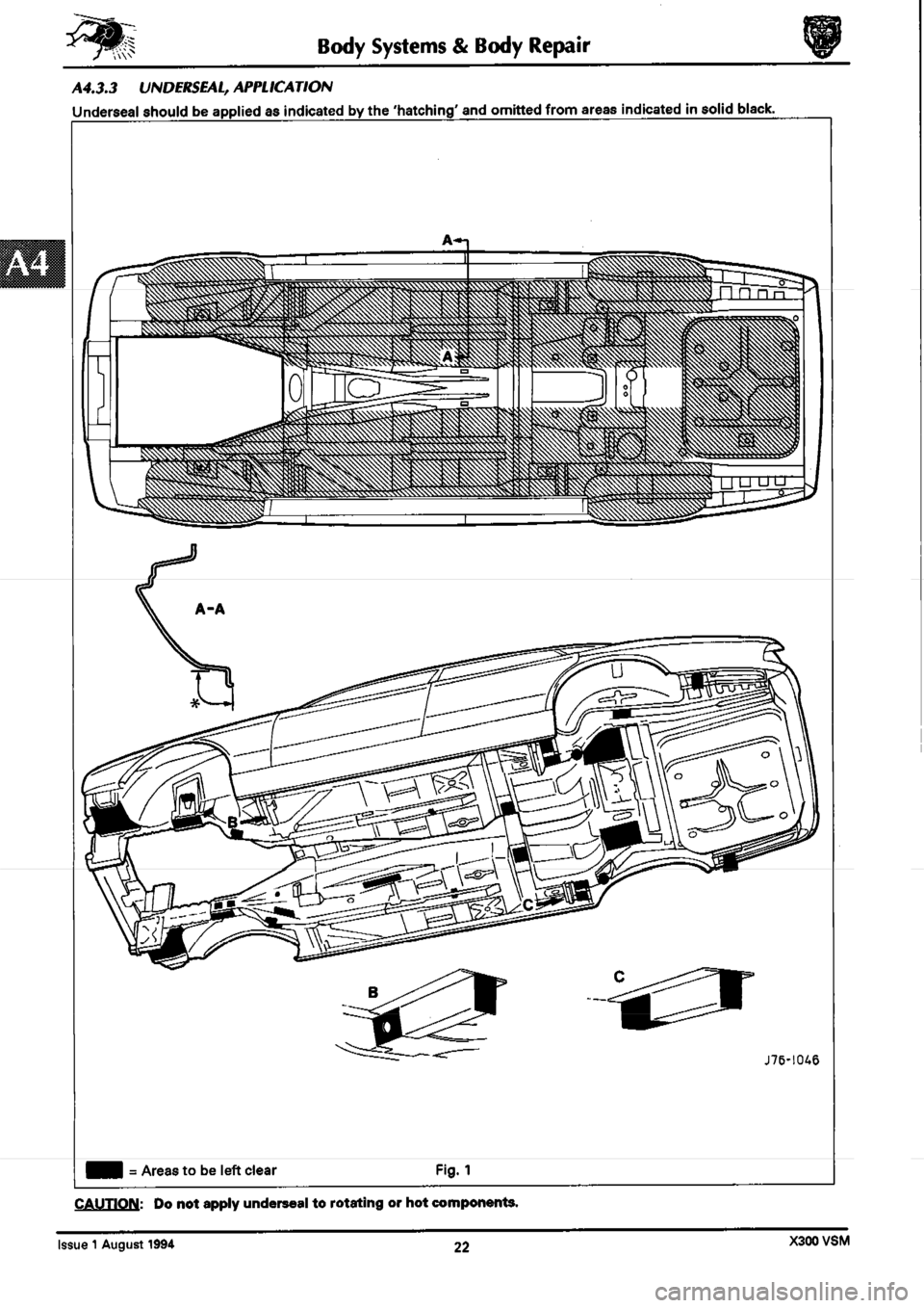 JAGUAR XJ6 1994 2.G Workshop Manual Second Edition 