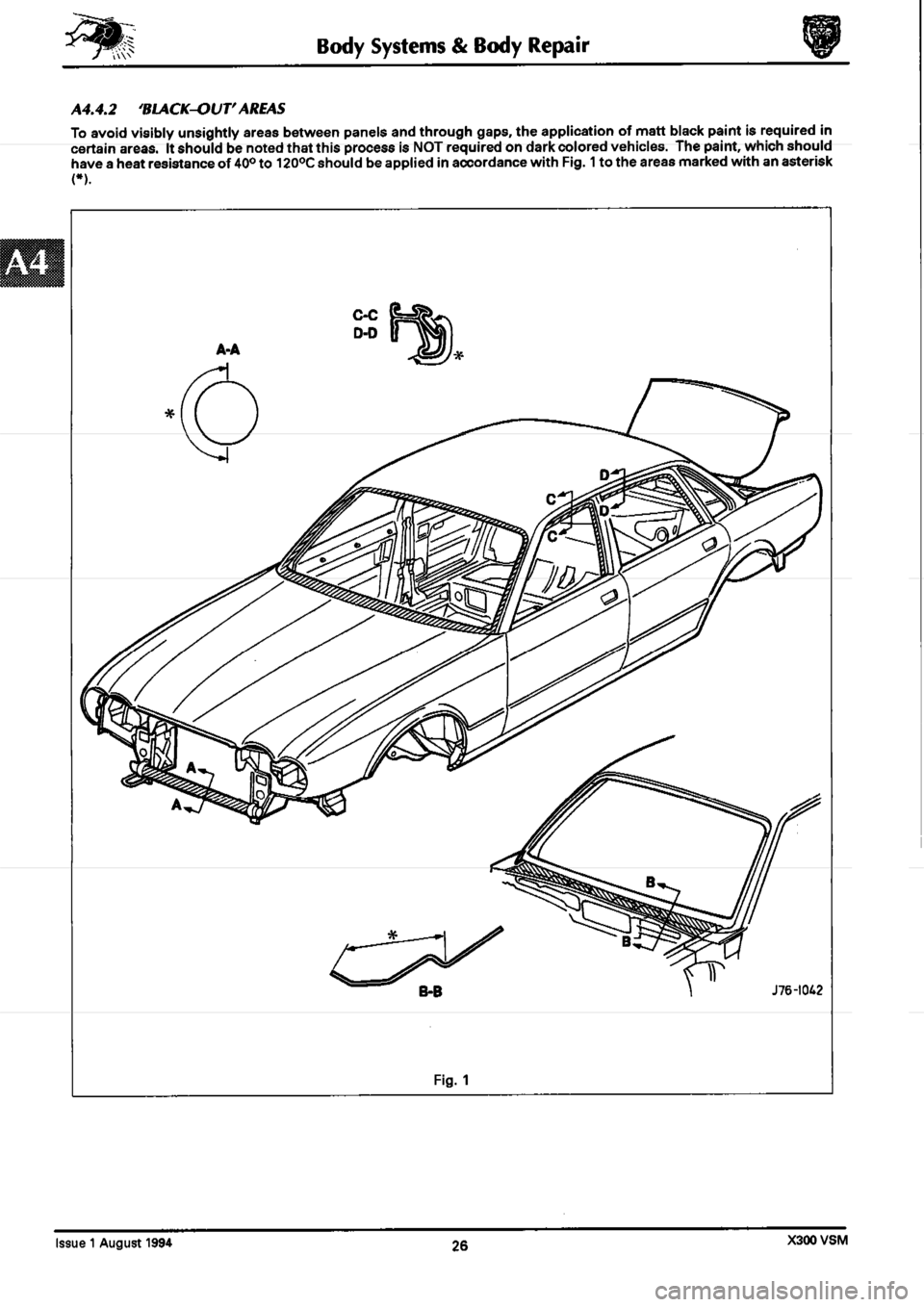 JAGUAR XJ6 1994 2.G Workshop Manual Second Edition 