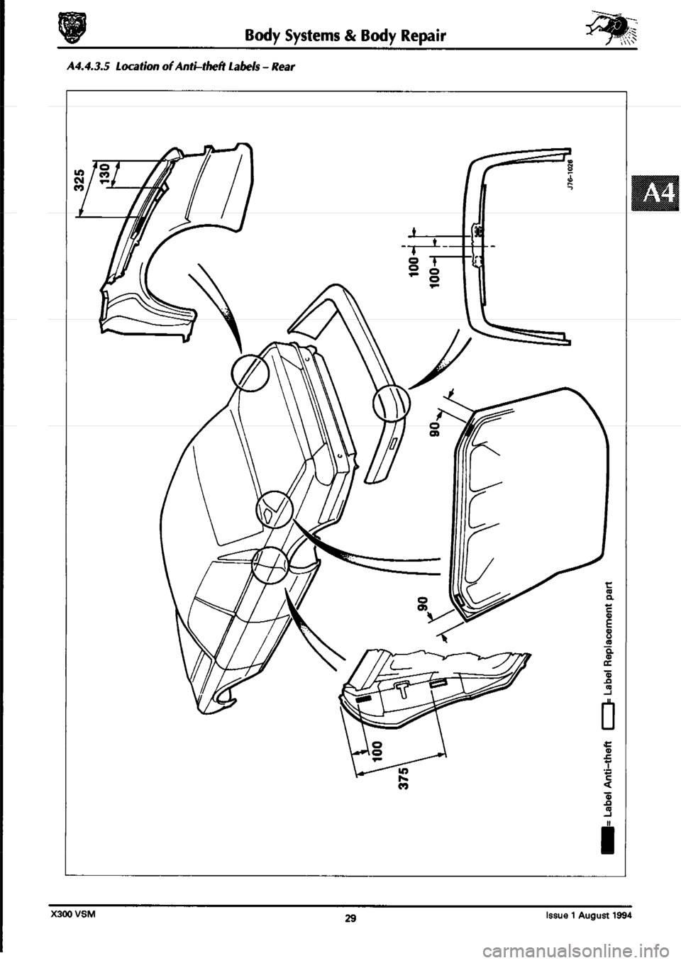 JAGUAR XJ6 1994 2.G Workshop Manual Second Edition 