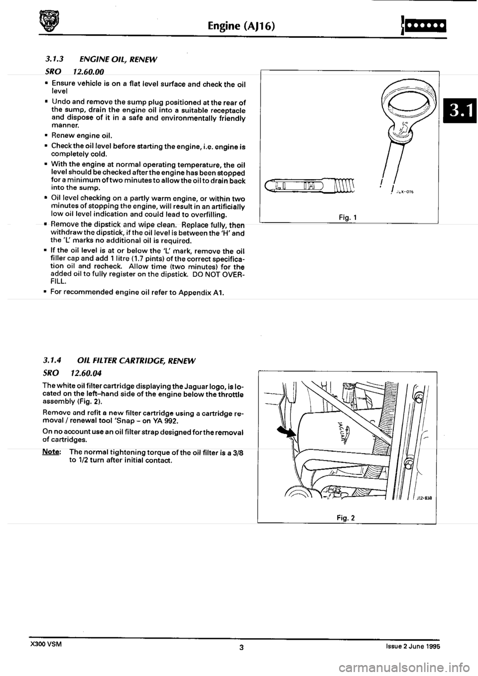 JAGUAR XJ6 1994 2.G Workshop Manual Second Edition 