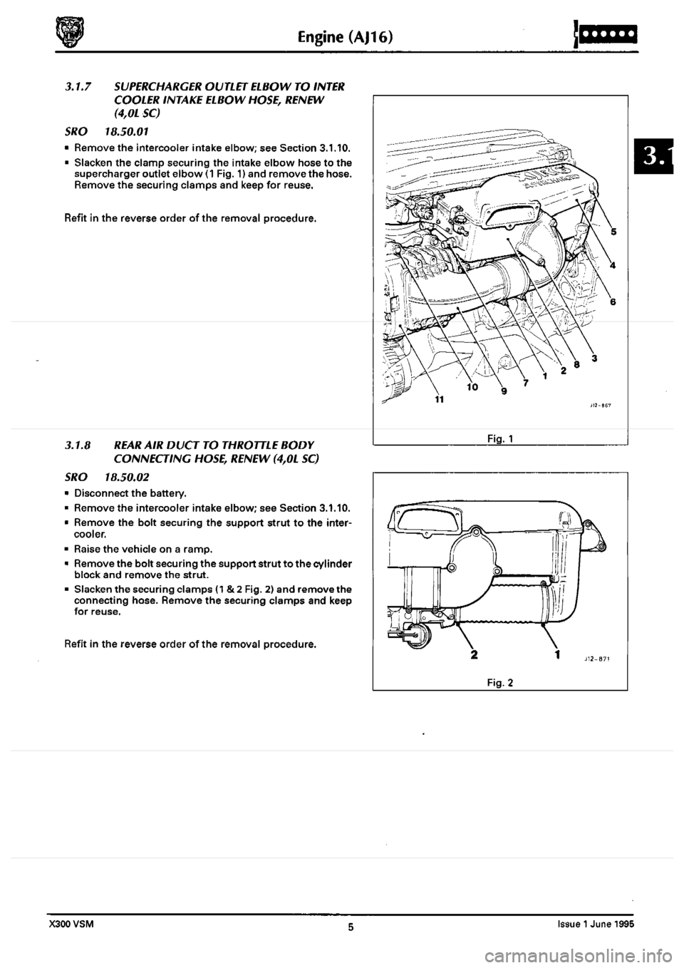 JAGUAR XJ6 1994 2.G Workshop Manual Second Edition 