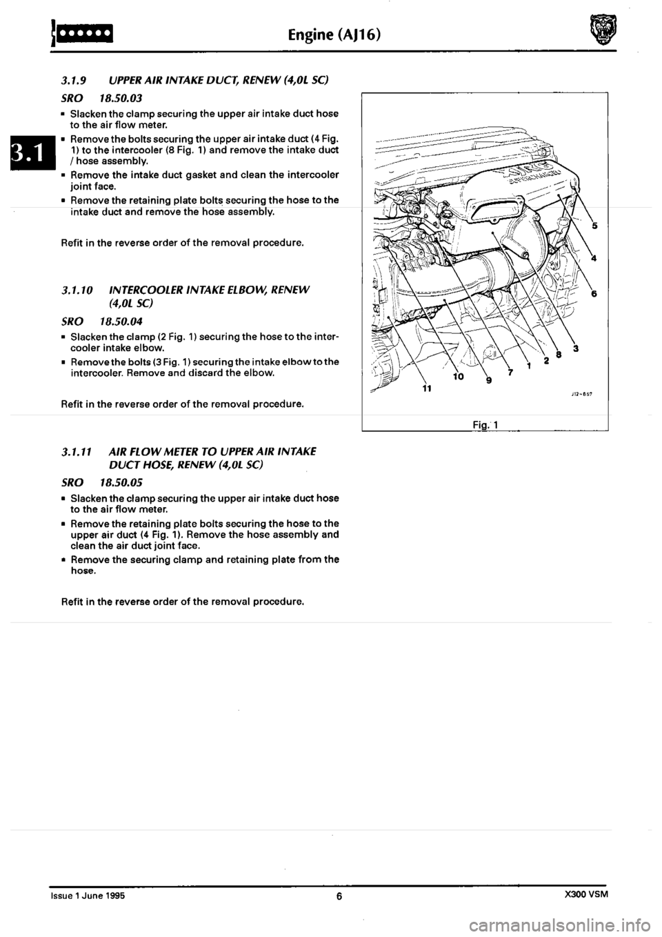 JAGUAR XJ6 1994 2.G Workshop Manual Second Edition 