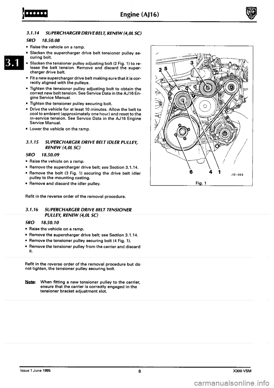 JAGUAR XJ6 1994 2.G Workshop Manual Second Edition 