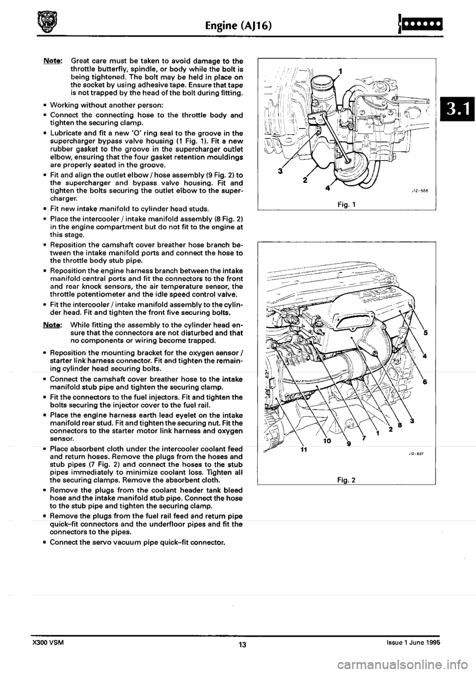 JAGUAR XJ6 1994 2.G Workshop Manual Second Edition 