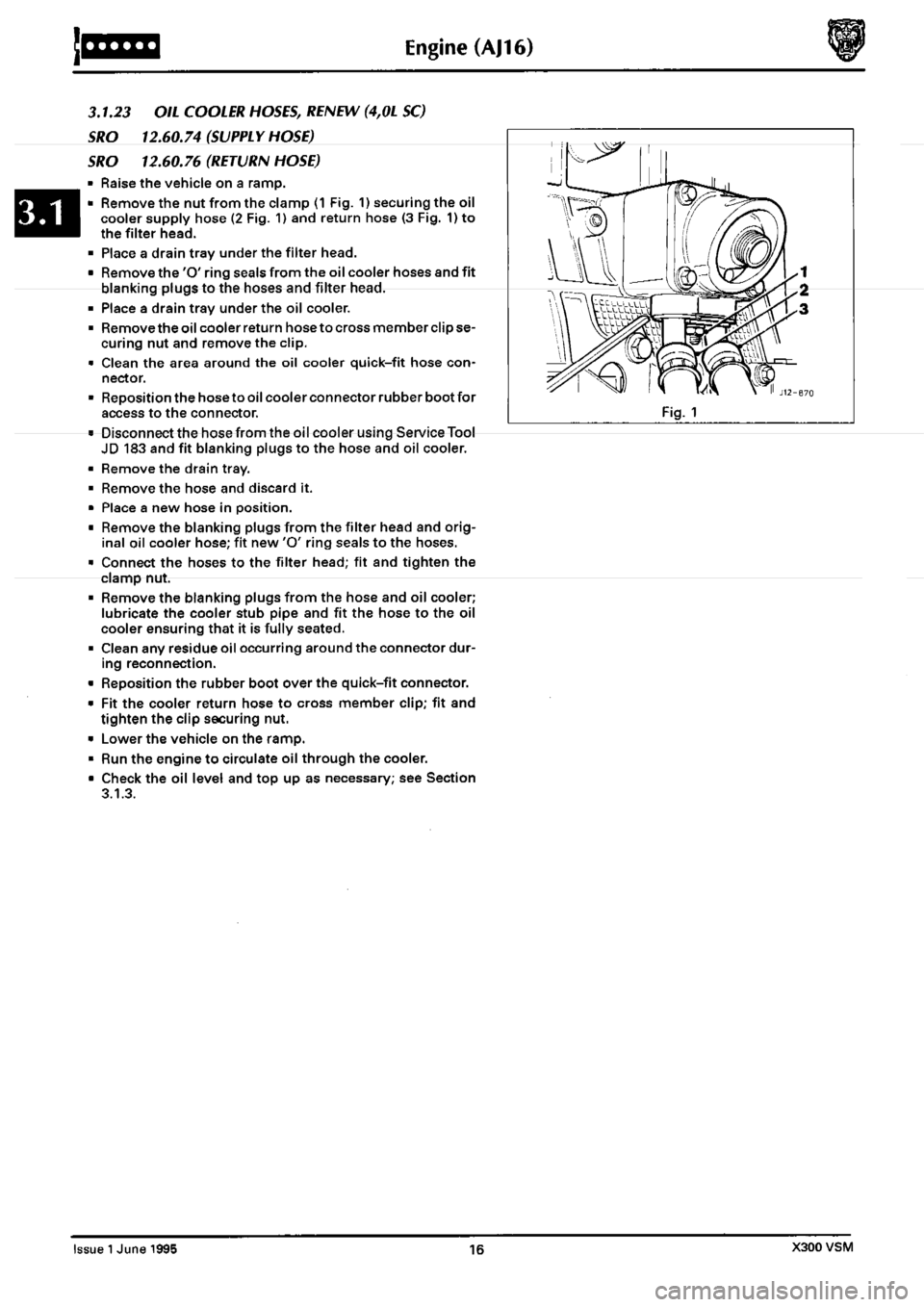 JAGUAR XJ6 1994 2.G Workshop Manual Second Edition 