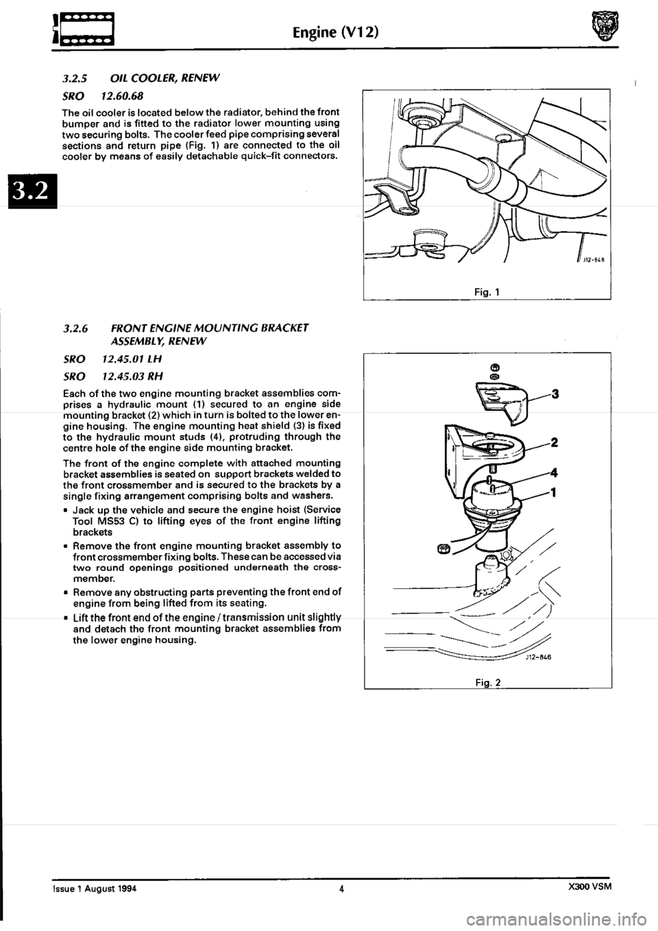 JAGUAR XJ6 1994 2.G Workshop Manual Second Edition 