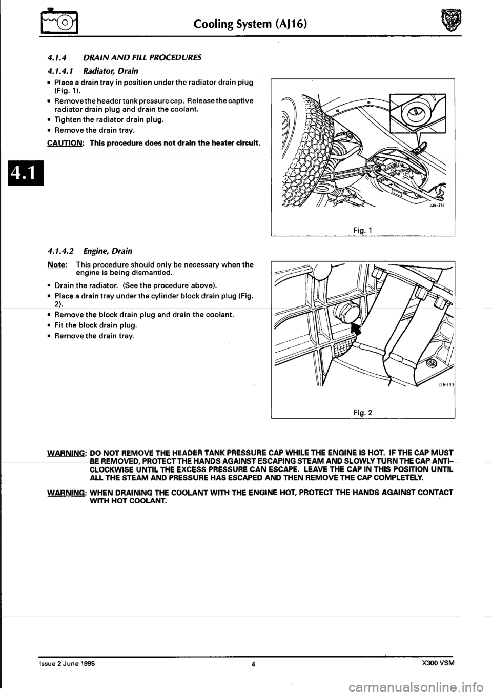 JAGUAR XJ6 1994 2.G Workshop Manual Second Edition 