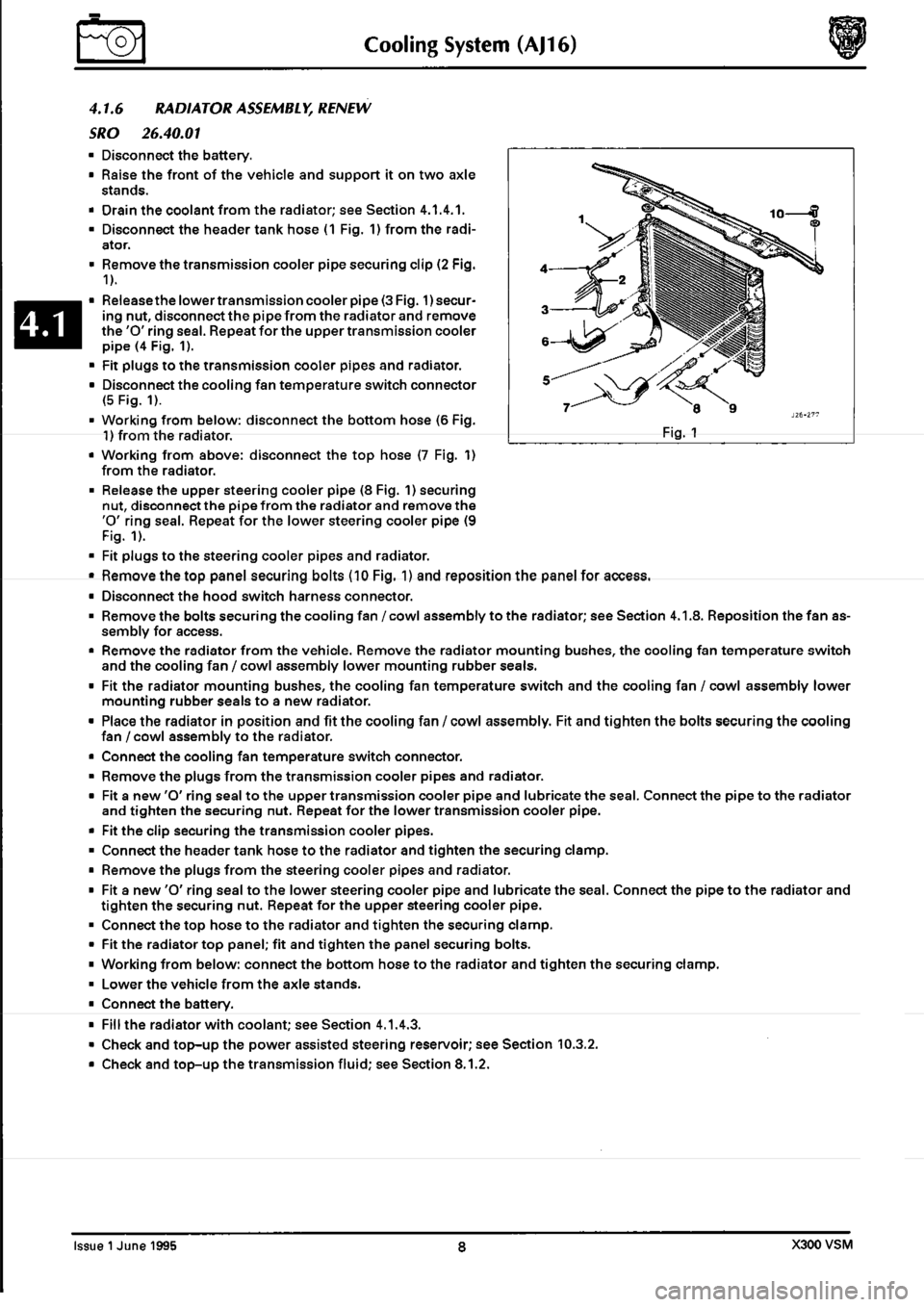 JAGUAR XJ6 1994 2.G Workshop Manual Second Edition 