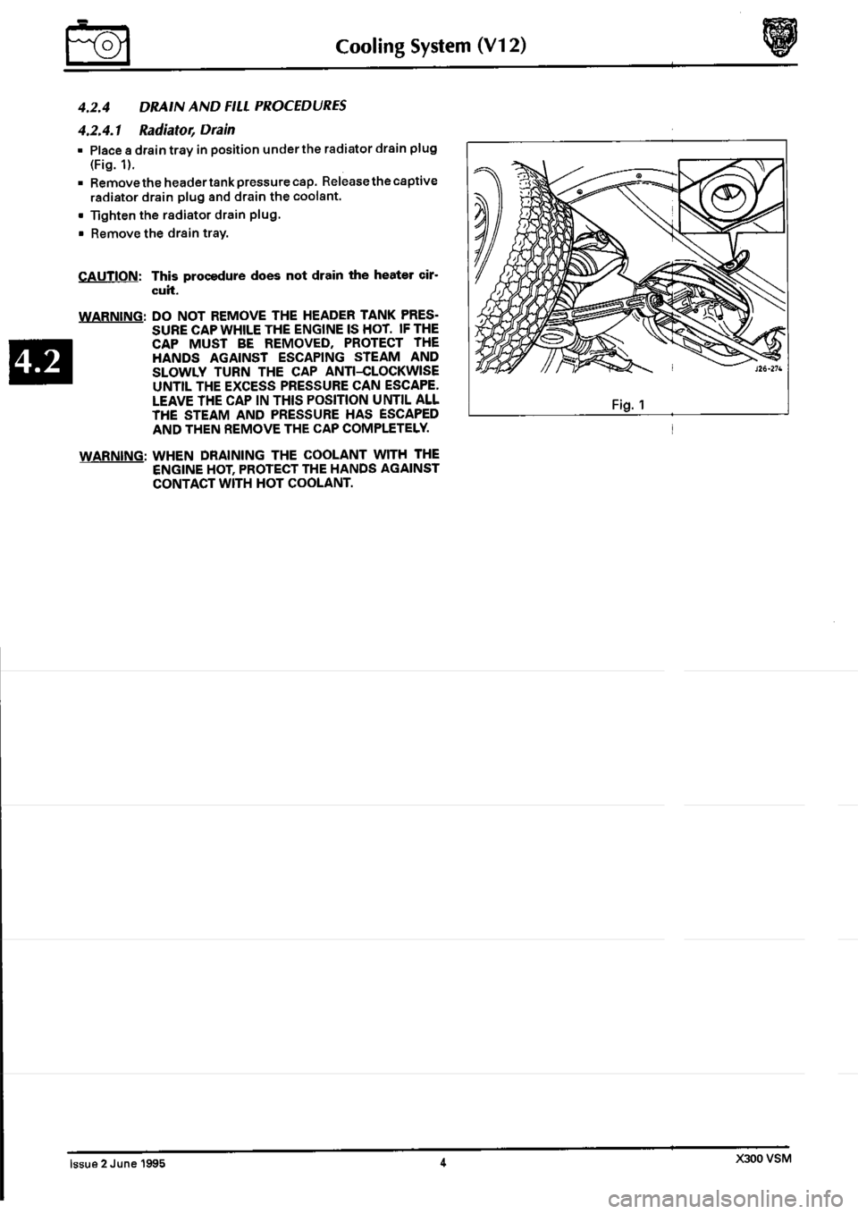 JAGUAR XJ6 1994 2.G Workshop Manual Second Edition 