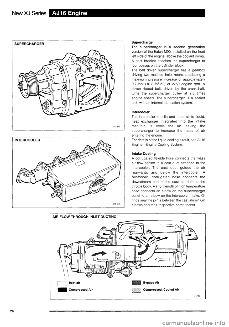 JAGUAR XJ 1995 2.G Technical Information Manual 