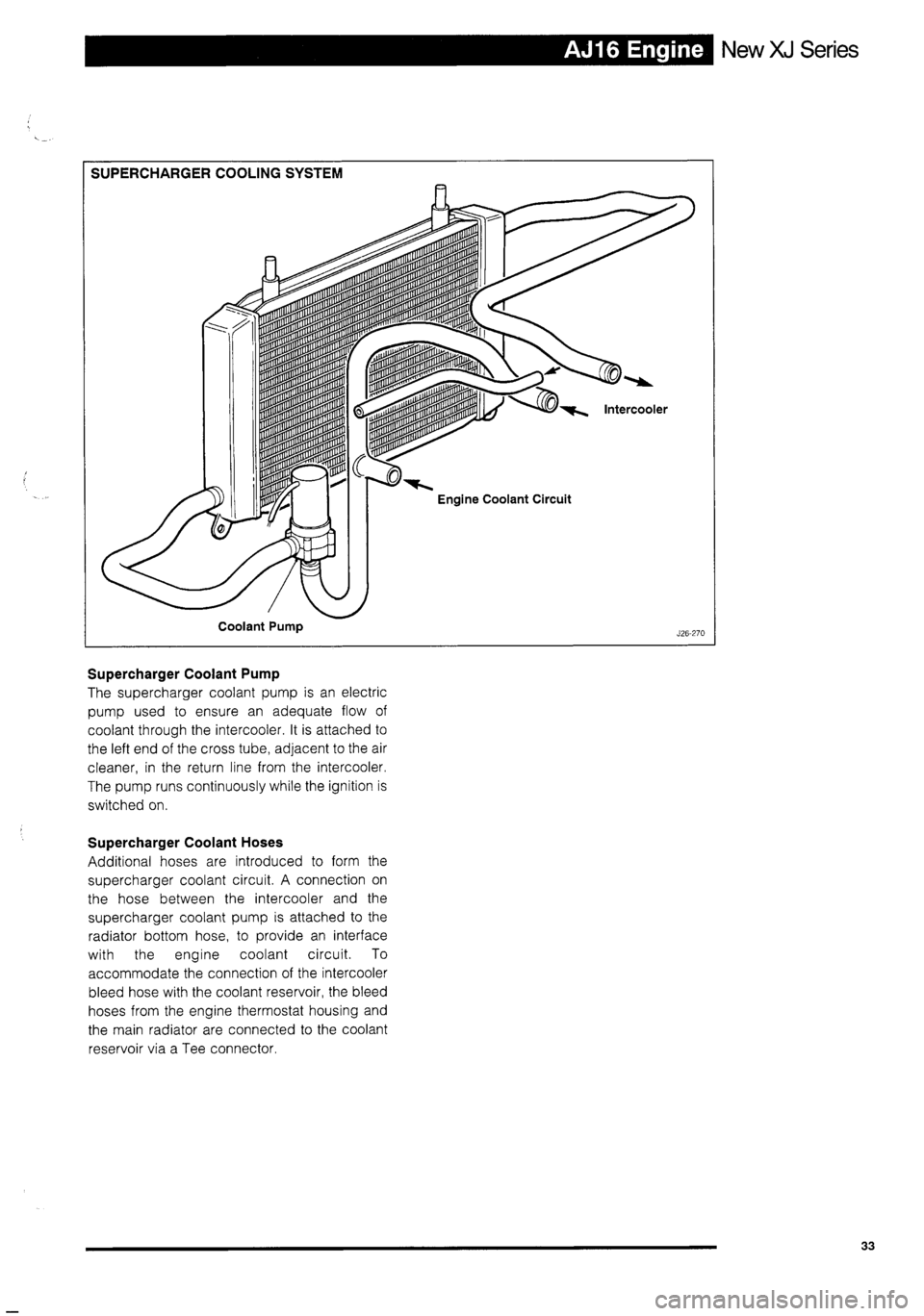 JAGUAR XJ 1995 2.G Technical Information Manual 