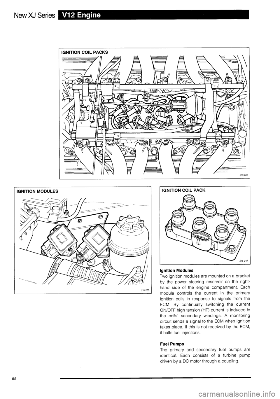 JAGUAR XJ 1995 2.G Technical Information Manual 