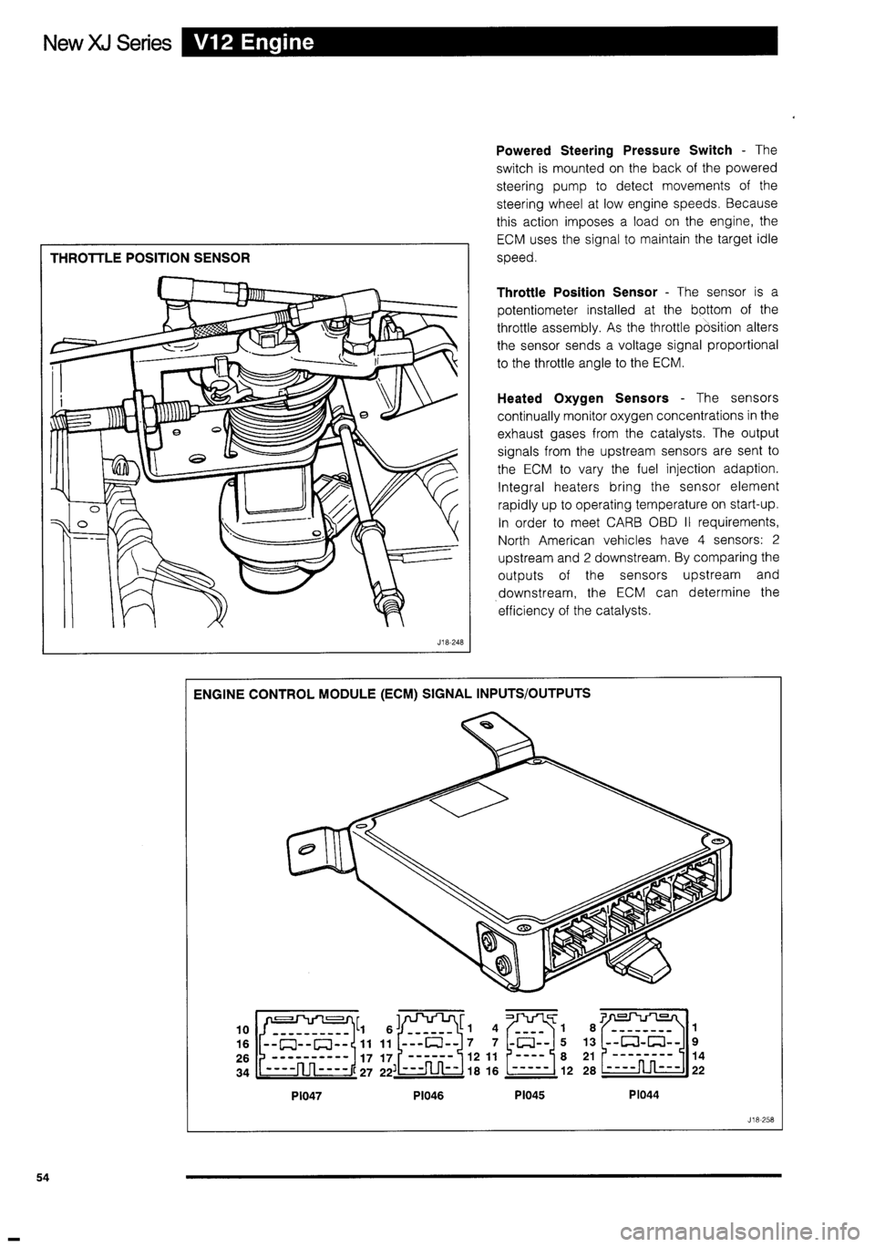 JAGUAR XJ 1995 2.G Technical Information Manual 