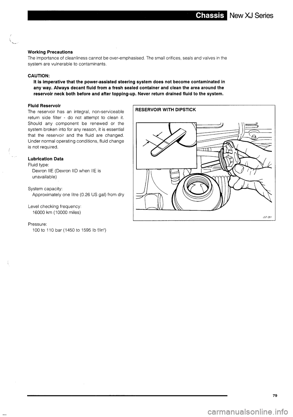 JAGUAR XJ 1995 2.G Technical Information Manual 