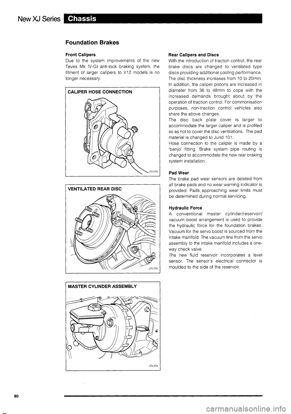 JAGUAR XJ 1995 2.G Technical Information Manual 