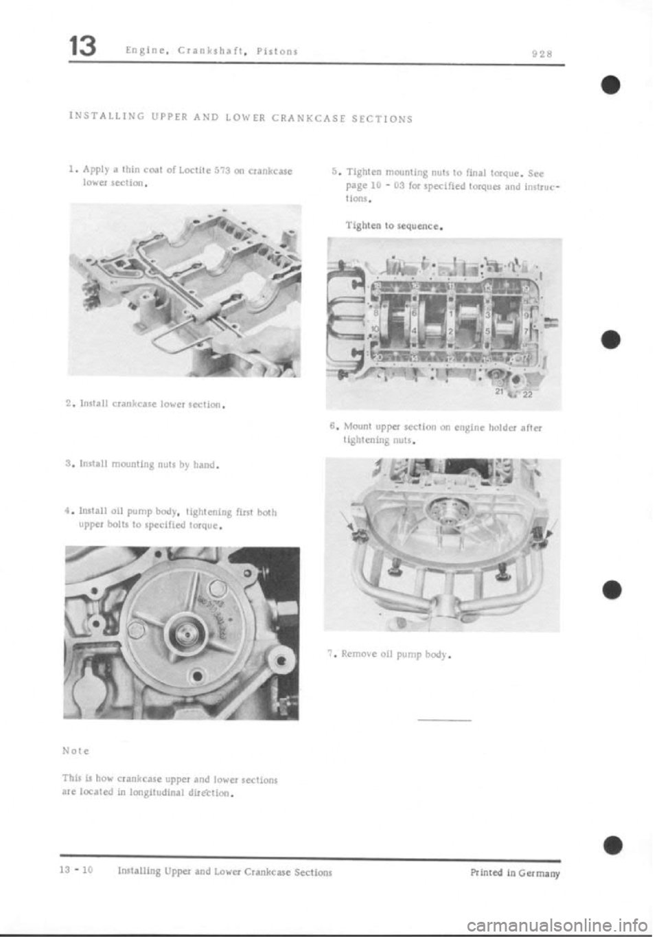 PORSCHE 928 1995  Service Repair Manual 