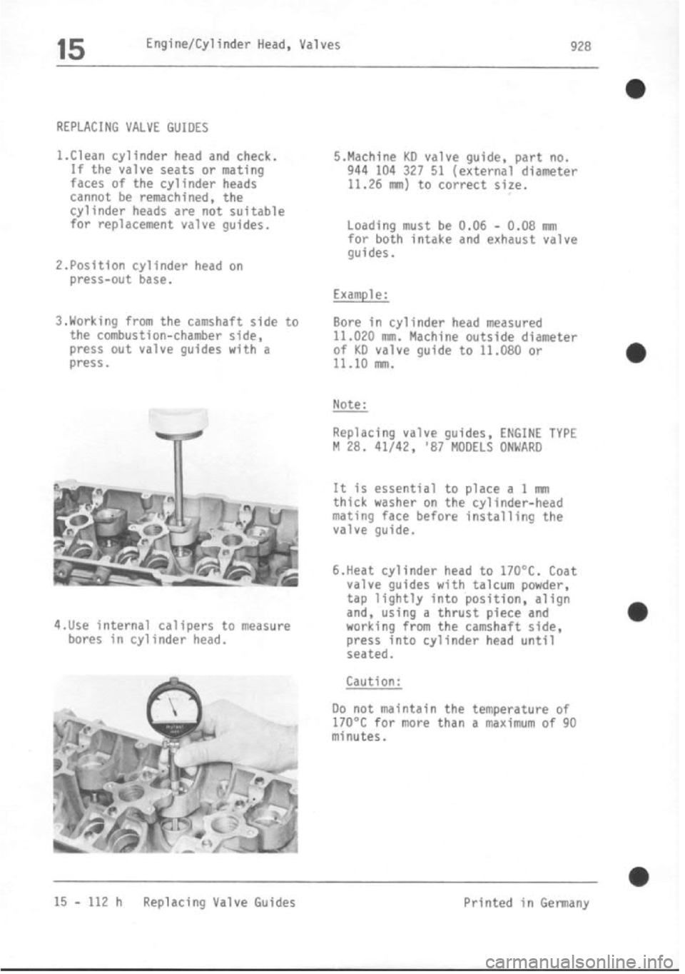 PORSCHE 928 1995  Service Repair Manual 