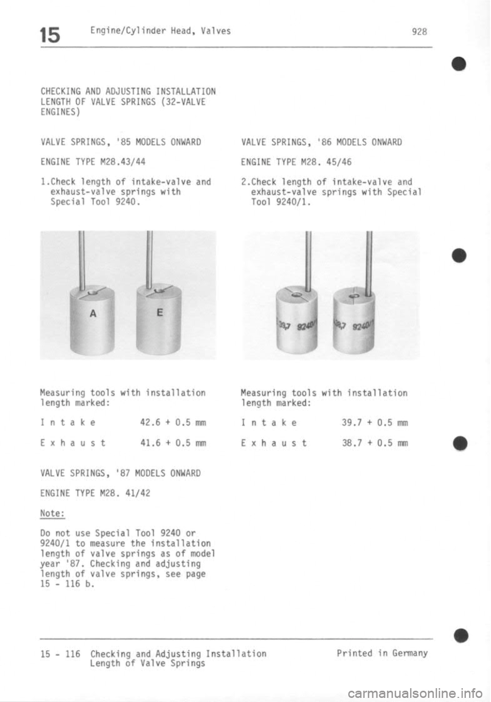 PORSCHE 928 1995  Service Repair Manual 