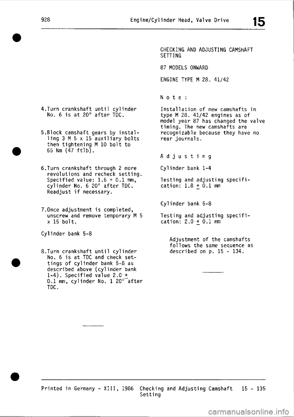 PORSCHE 928 1995  Service Repair Manual 