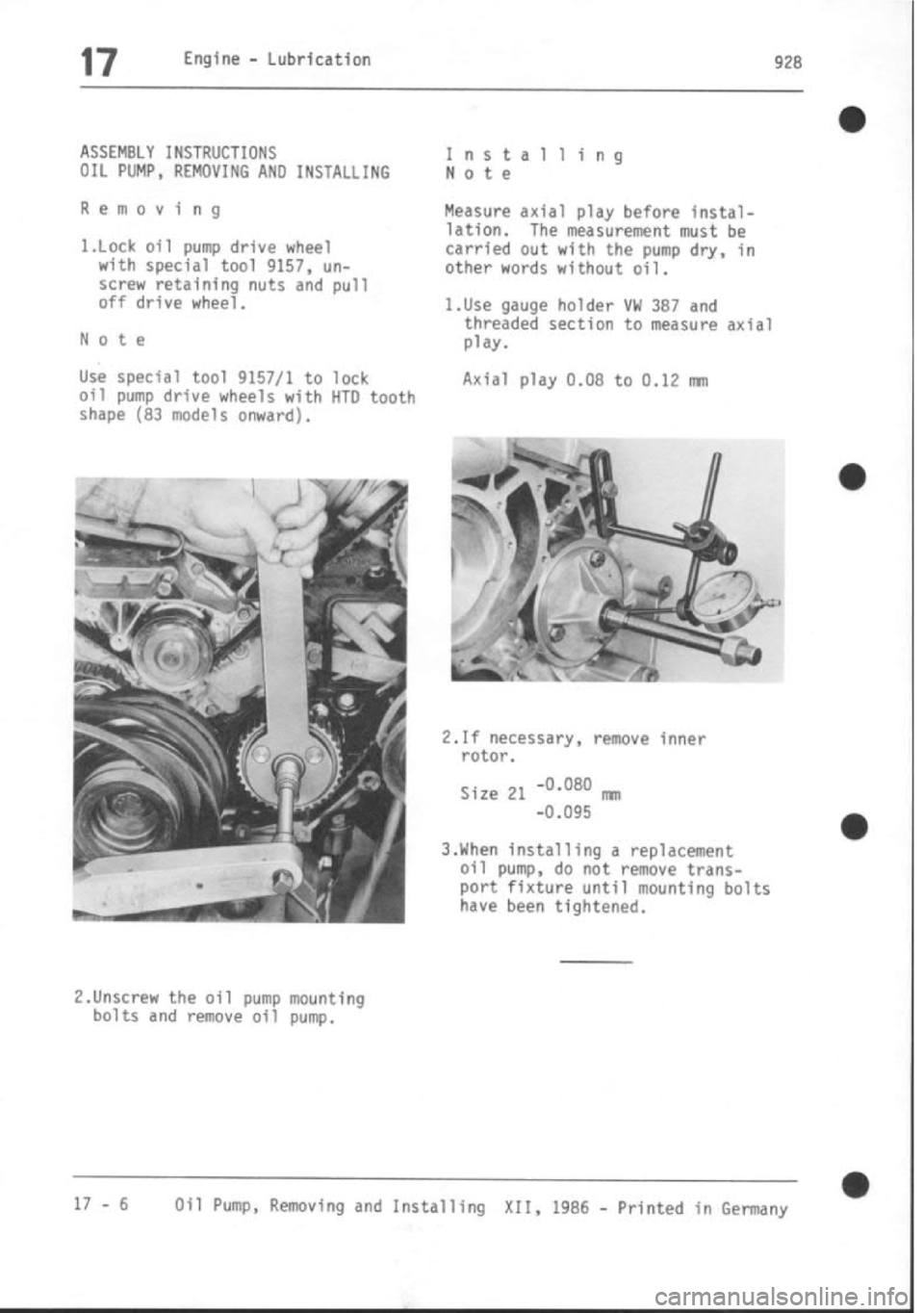 PORSCHE 928 1995  Service Repair Manual 