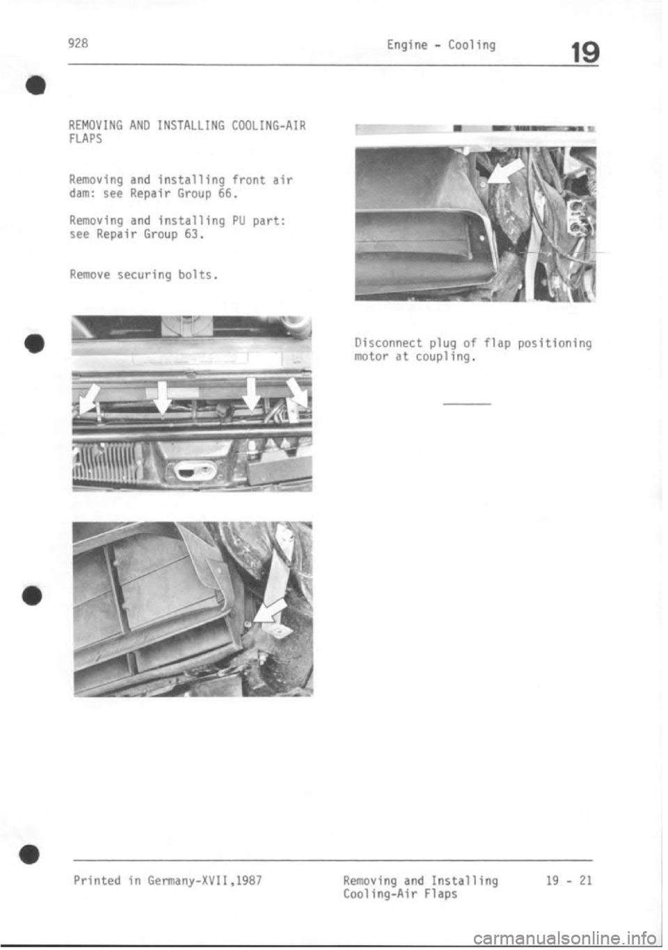 PORSCHE 928 1995  Service Repair Manual 