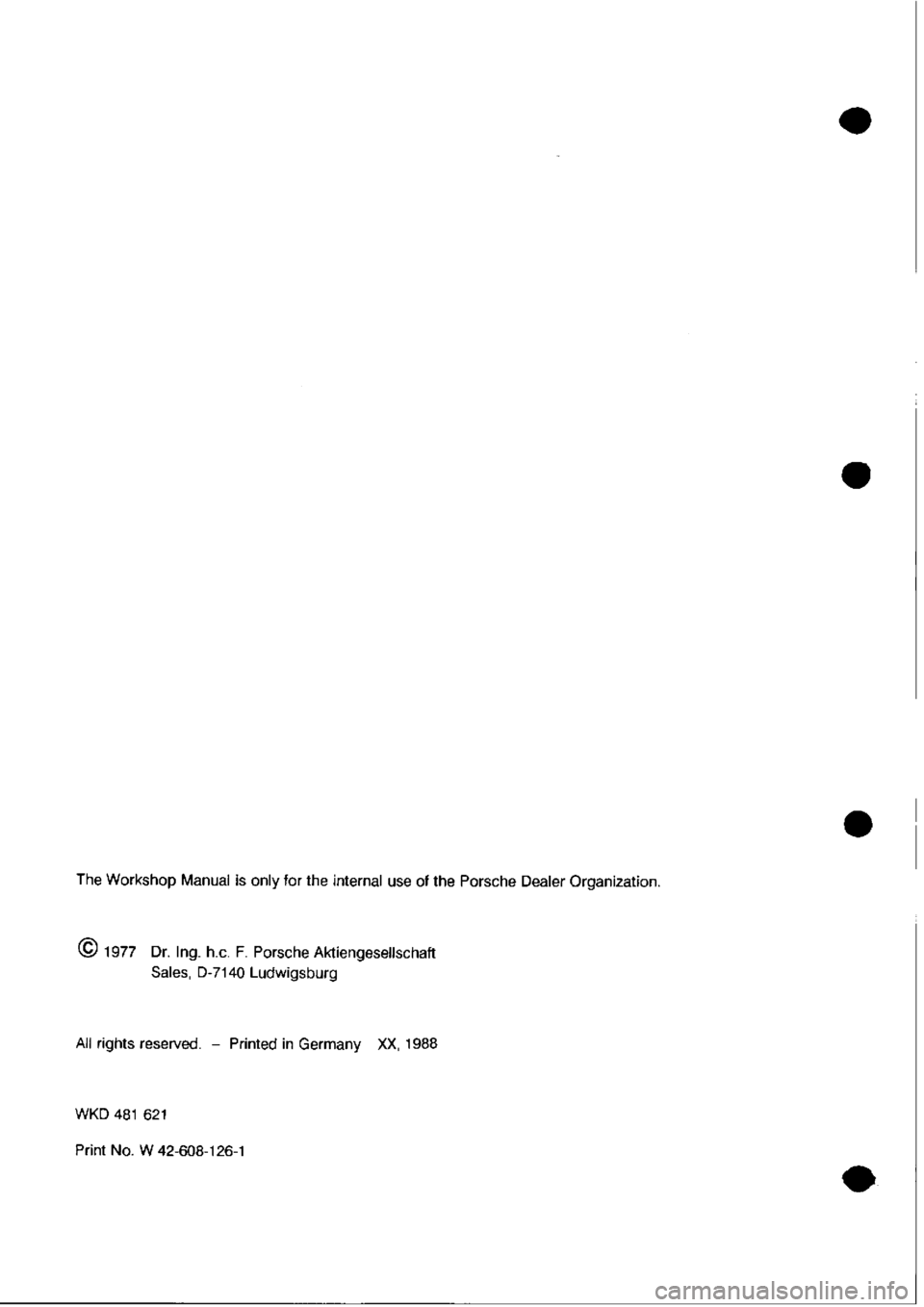 PORSCHE 928 1995  Service Repair Manual 