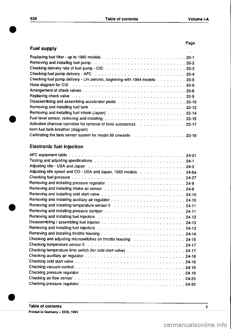 PORSCHE 928 1995  Service Repair Manual 