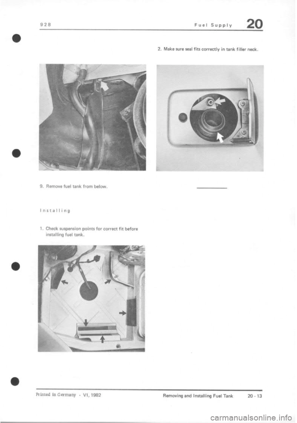 PORSCHE 928 1995  Service Repair Manual 
