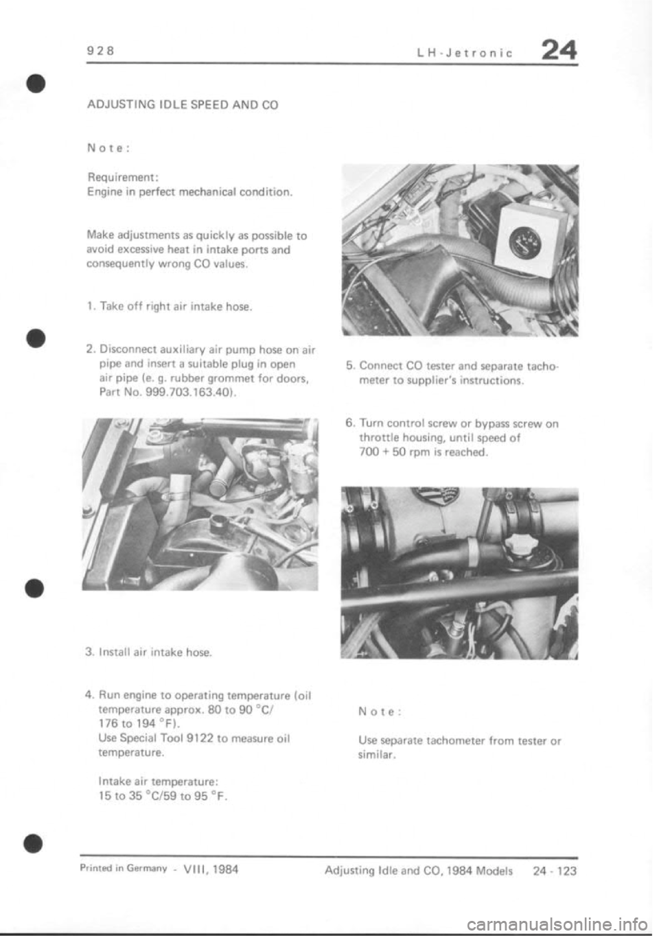 PORSCHE 928 1995  Service Repair Manual 