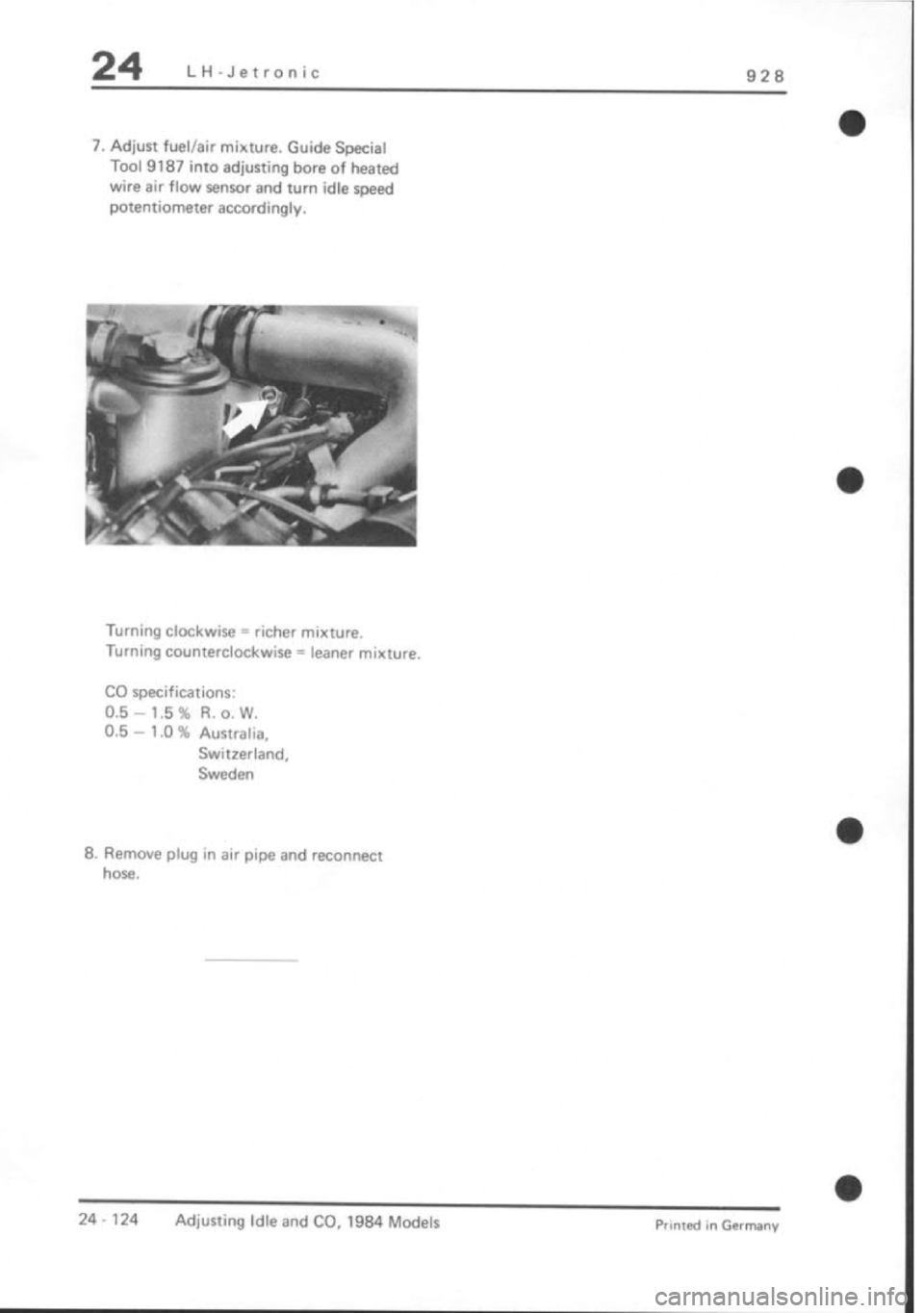 PORSCHE 928 1995  Service Repair Manual 