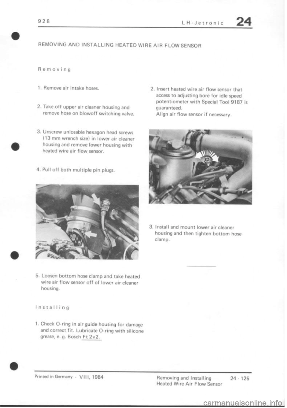 PORSCHE 928 1995  Service Repair Manual 