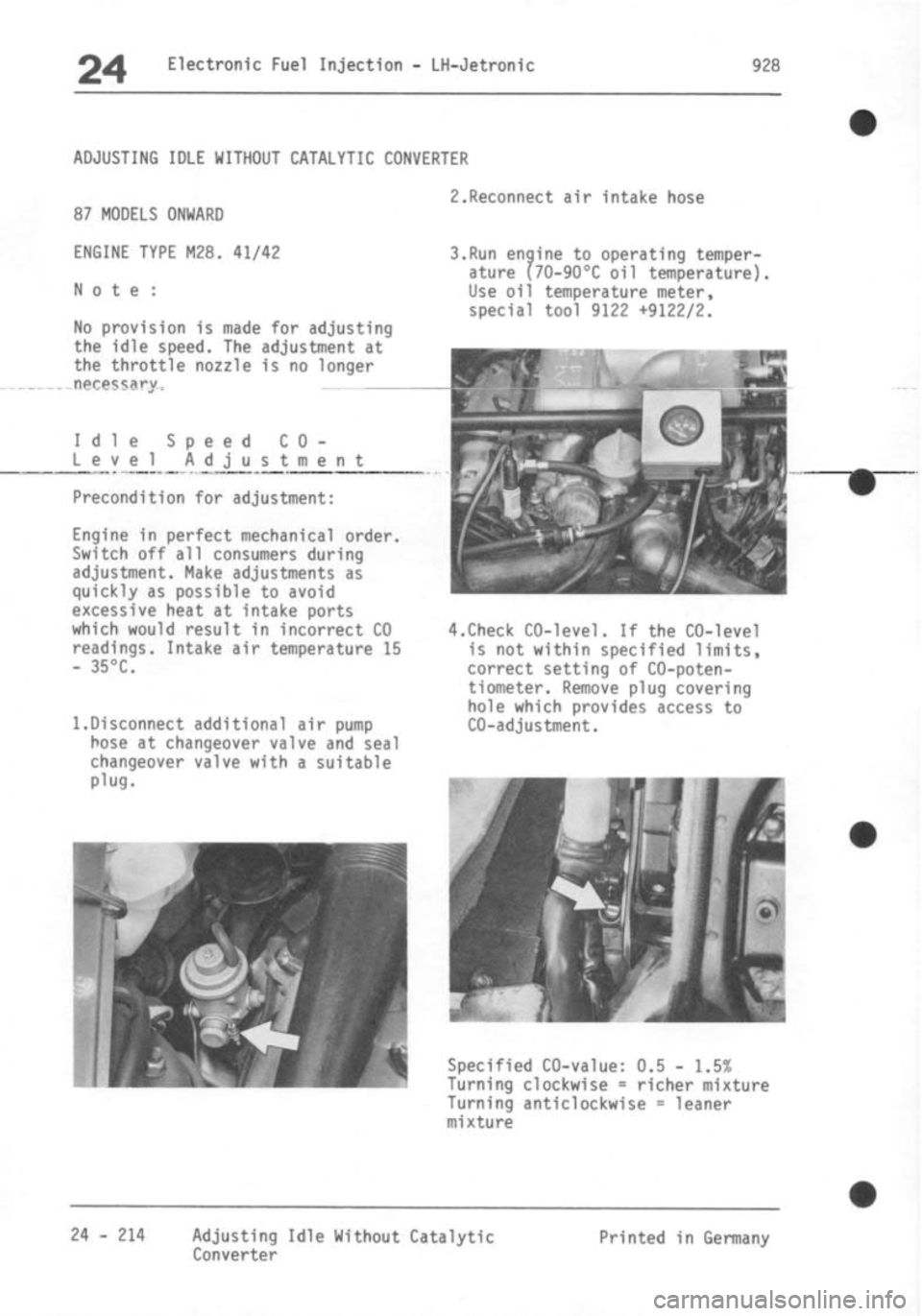 PORSCHE 928 1995  Service Repair Manual 