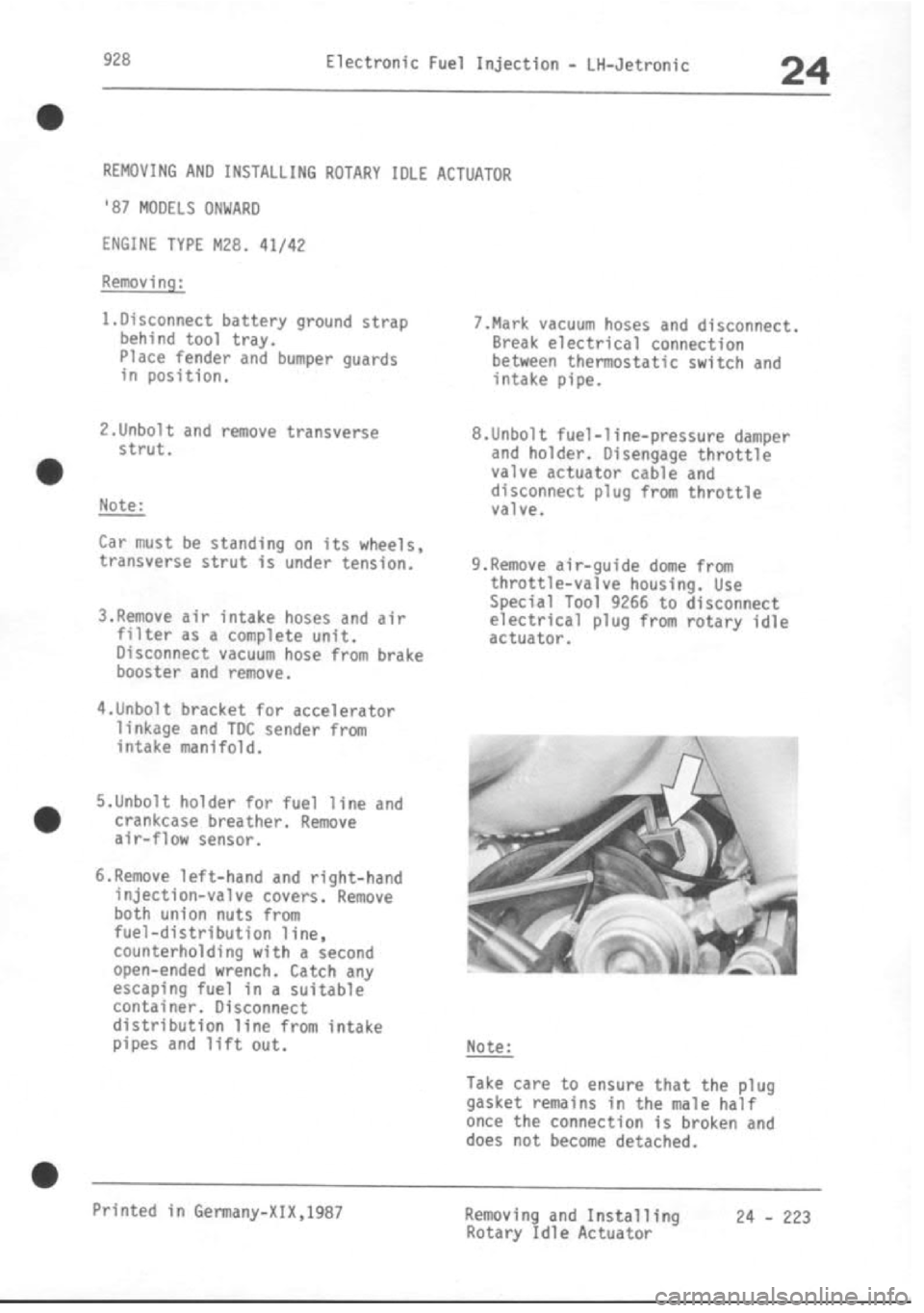 PORSCHE 928 1995  Service Repair Manual 