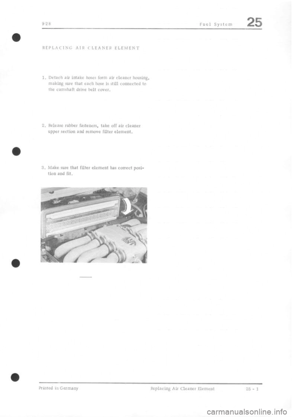 PORSCHE 928 1995  Service Repair Manual 