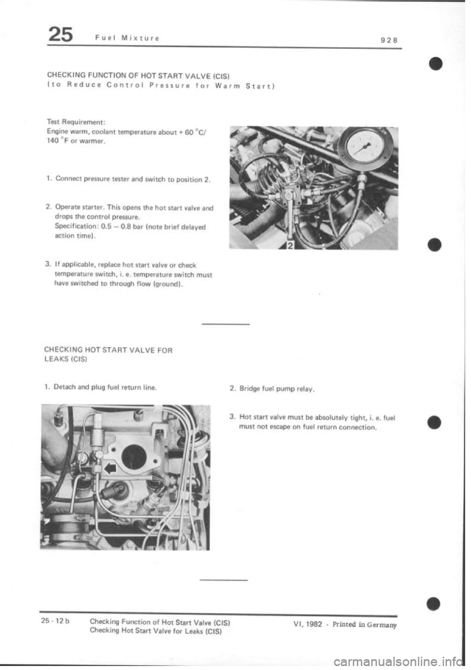 PORSCHE 928 1995  Service Repair Manual 