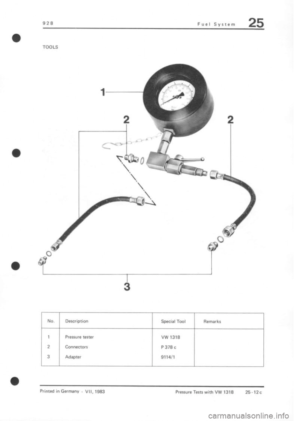 PORSCHE 928 1995  Service Repair Manual 