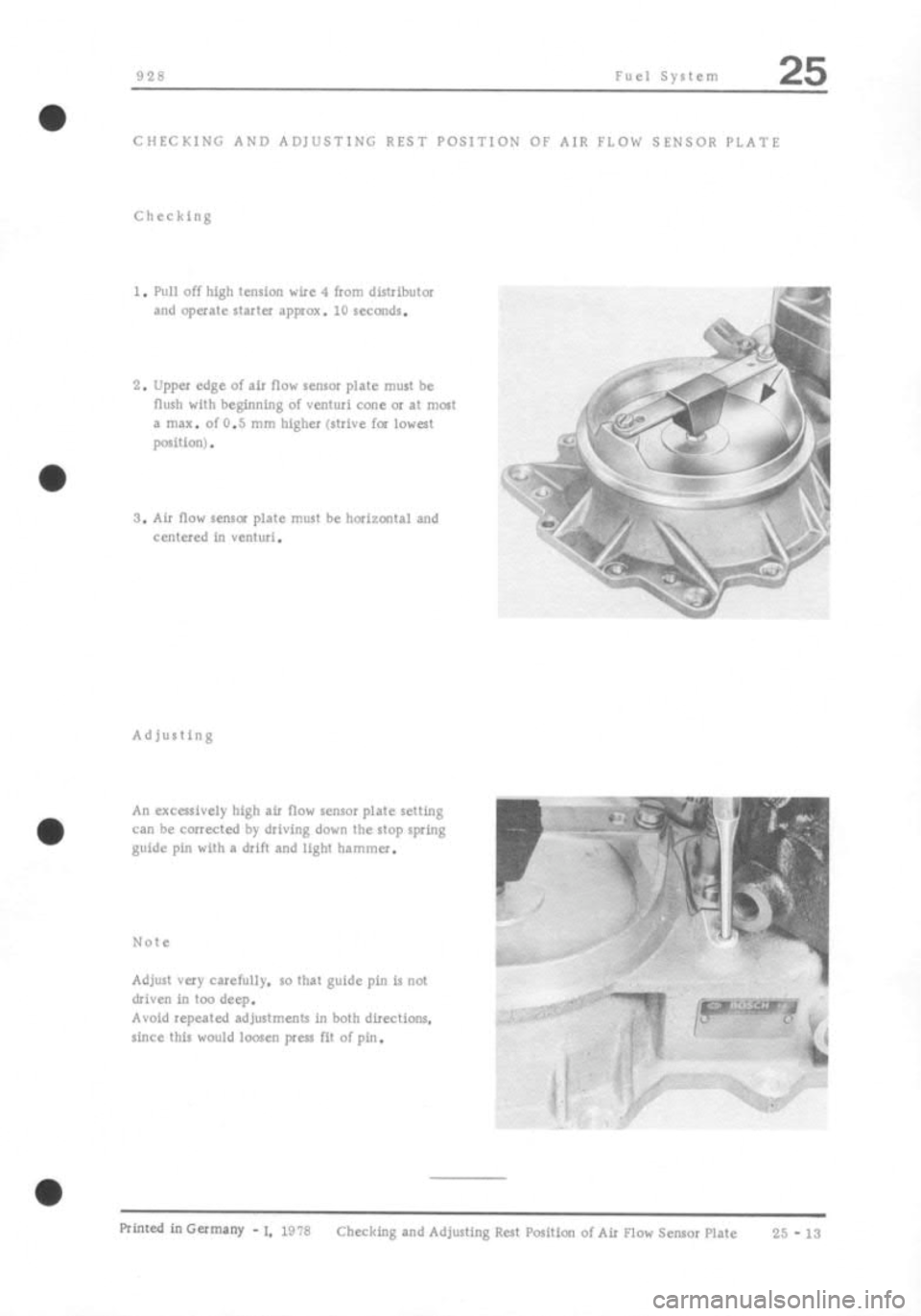 PORSCHE 928 1995  Service Repair Manual 