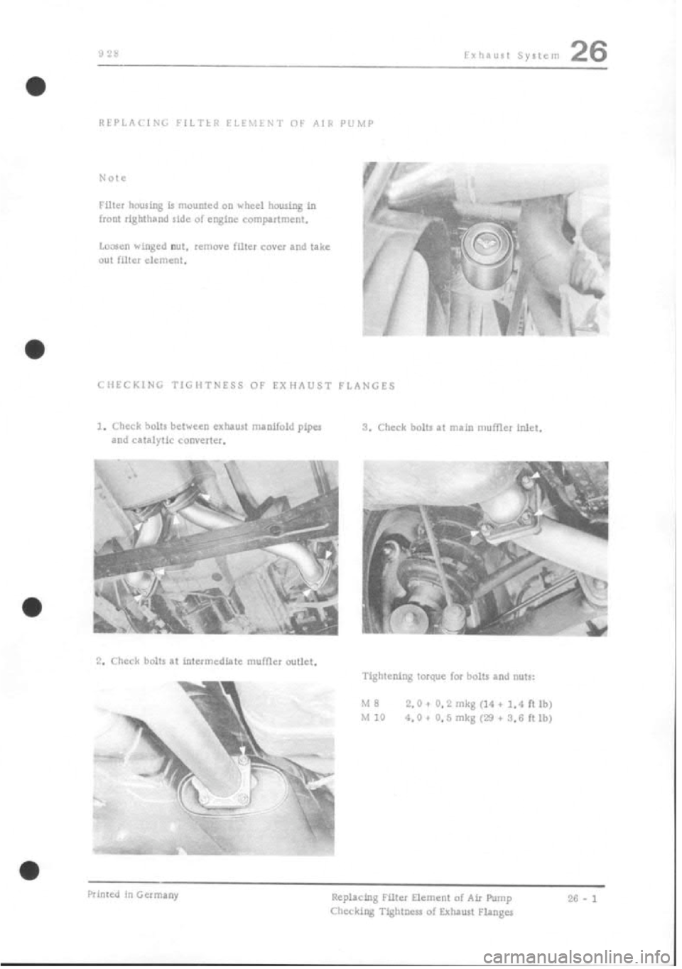 PORSCHE 928 1995  Service Repair Manual 