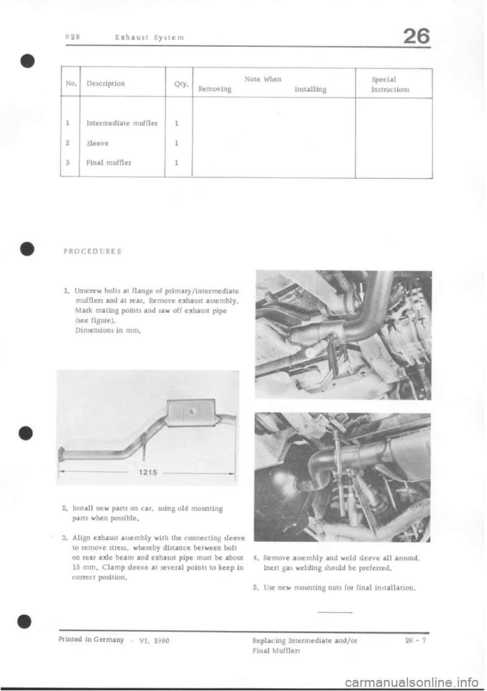 PORSCHE 928 1995  Service Repair Manual 