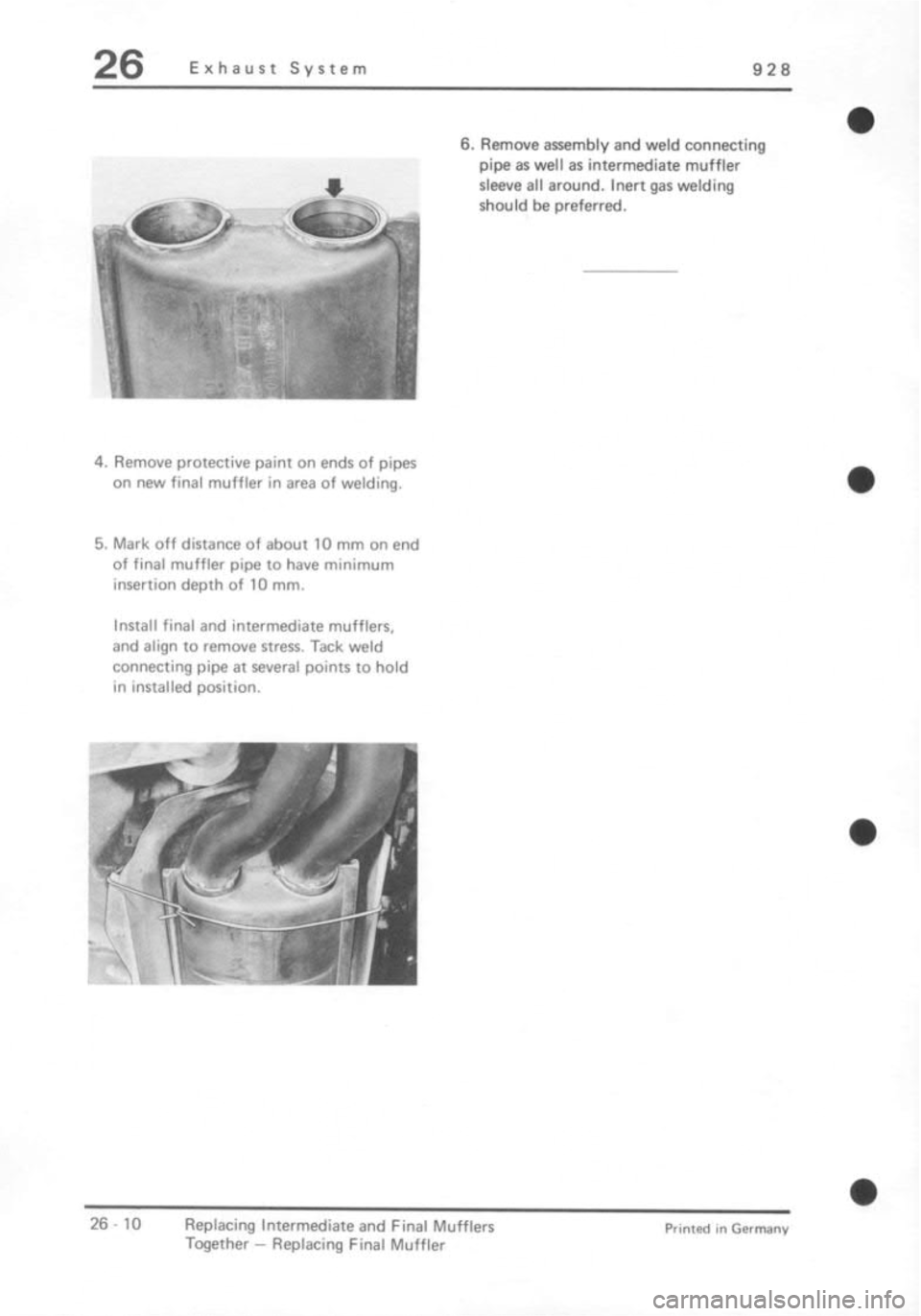 PORSCHE 928 1995  Service Repair Manual 
